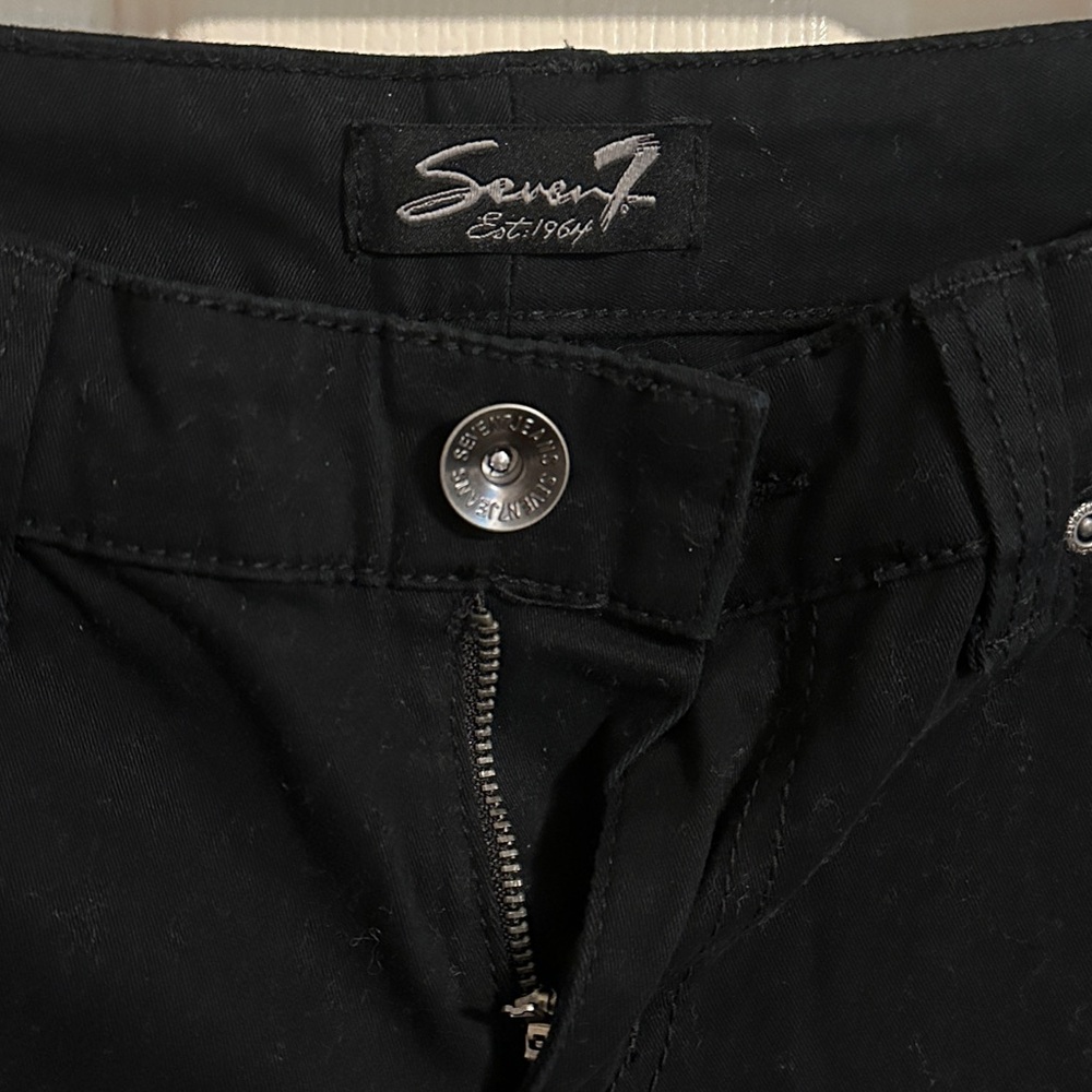 Seven7 Women's Classic Black Skinny Jeans, Sz 8 - Picture 5 of 8